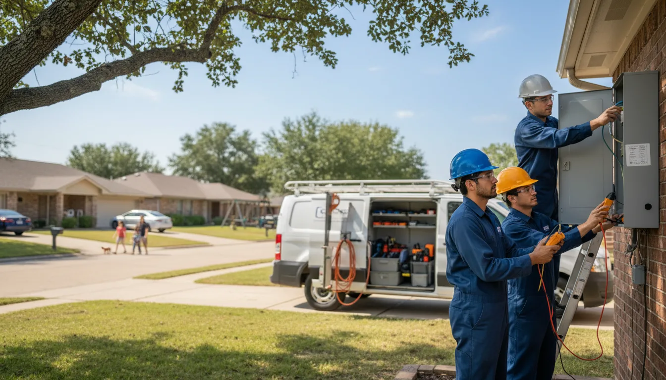 Certified electrician providing emergency electrical services in Crane, IN